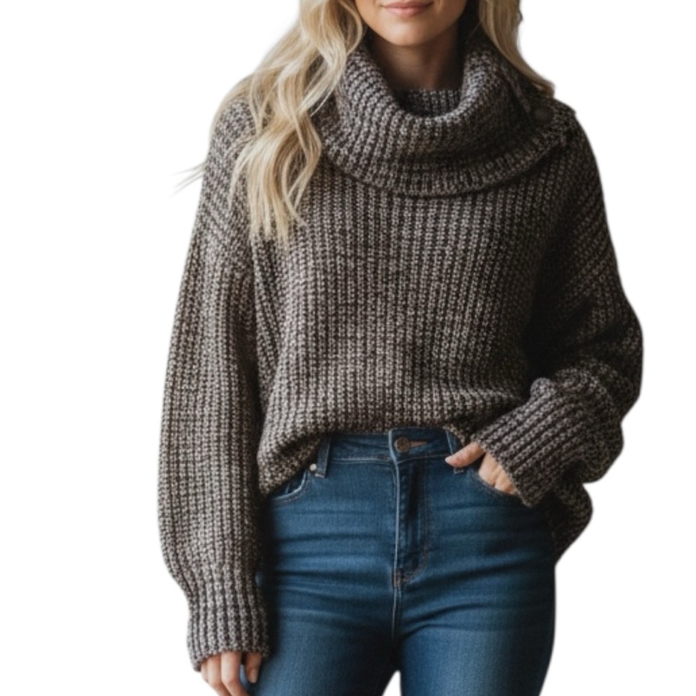 Highline Collective (The Bay) cowl neck oversized sweater L excellent condition